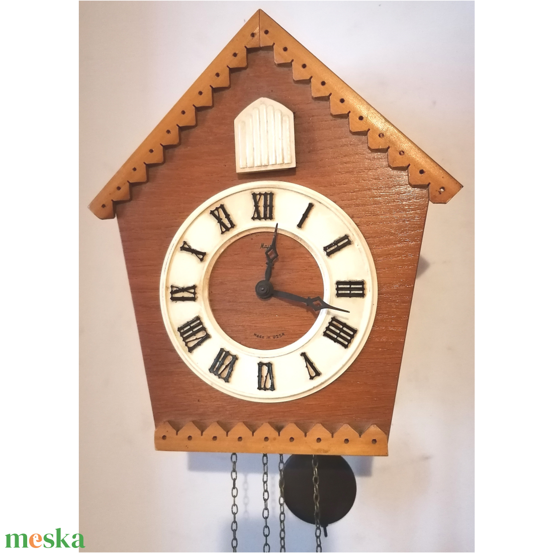 Szép kis vintage fa kakukkos óra - otthon & életmód - dekoráció - fali és függő dekoráció - falióra & óra - Meska.hu