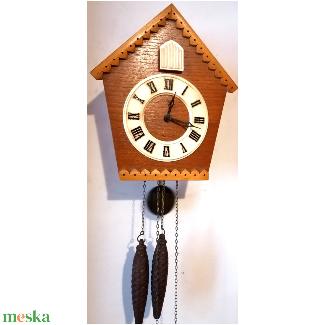 Szép kis vintage fa kakukkos óra - otthon & életmód - dekoráció - fali és függő dekoráció - falióra & óra - Meska.hu