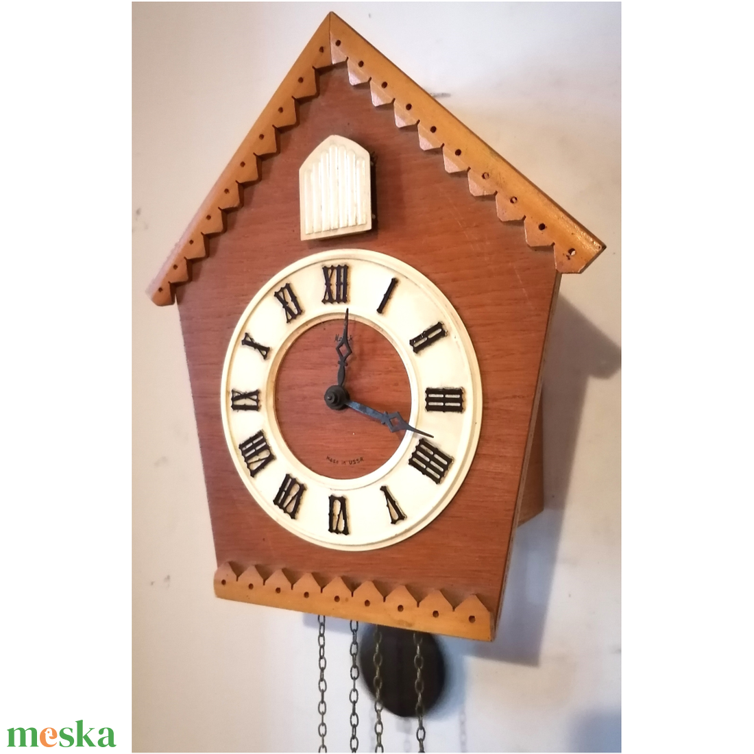 Szép kis vintage fa kakukkos óra - otthon & életmód - dekoráció - fali és függő dekoráció - falióra & óra - Meska.hu