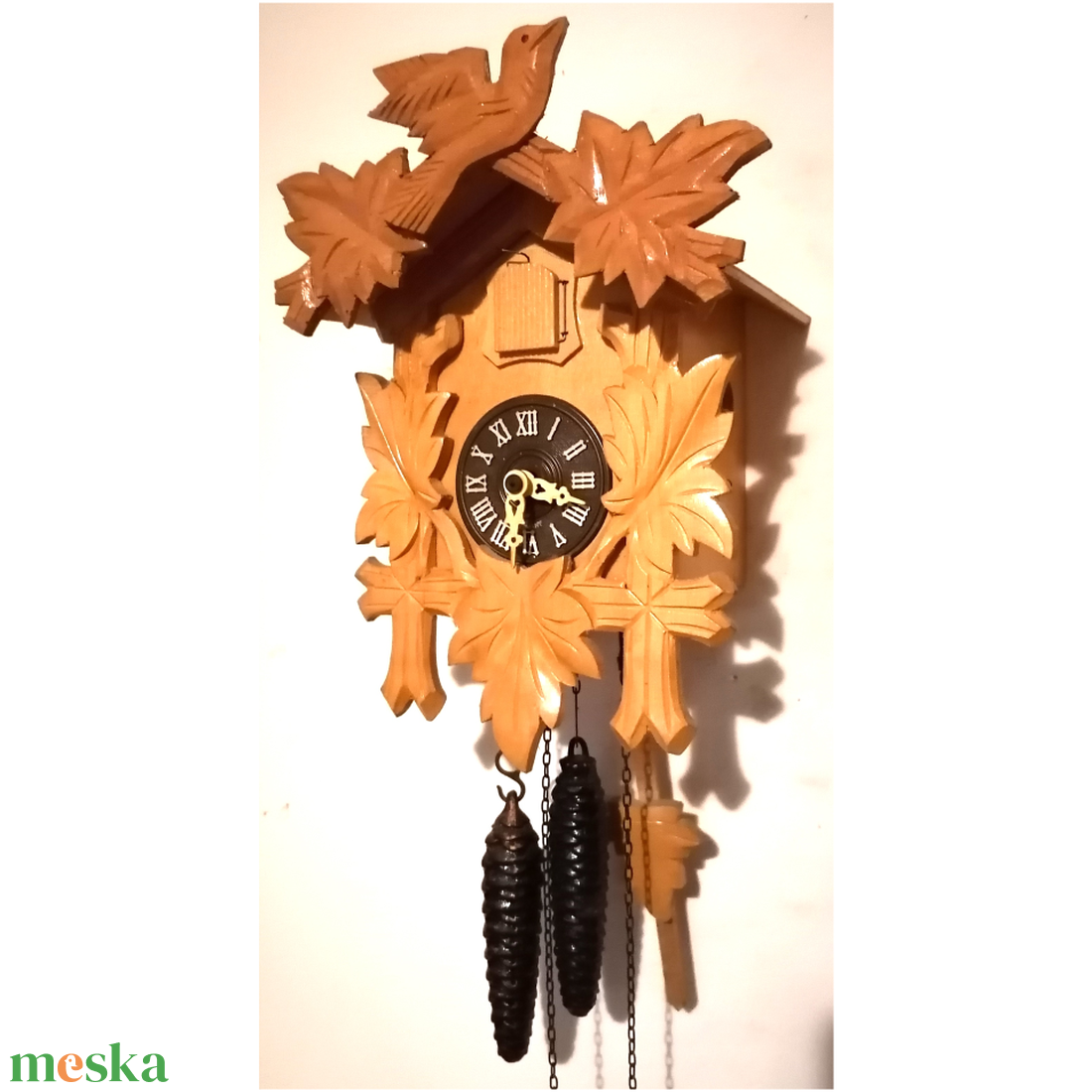 Faragott eredeti Schwarzwaldi kakukkos óra - otthon & életmód - dekoráció - fali és függő dekoráció - falióra & óra - Meska.hu