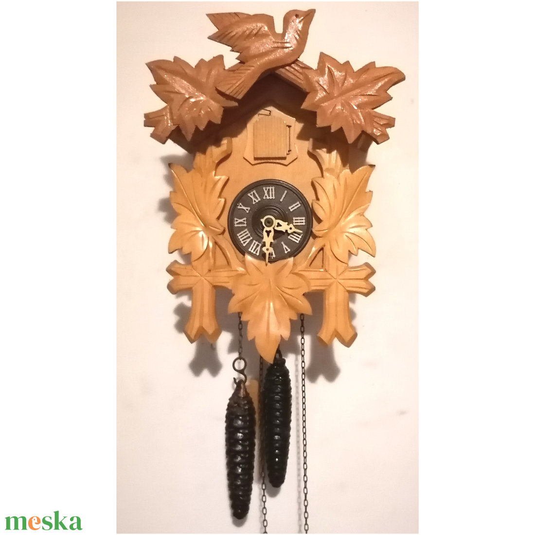 Faragott eredeti Schwarzwaldi kakukkos óra - otthon & életmód - dekoráció - fali és függő dekoráció - falióra & óra - Meska.hu