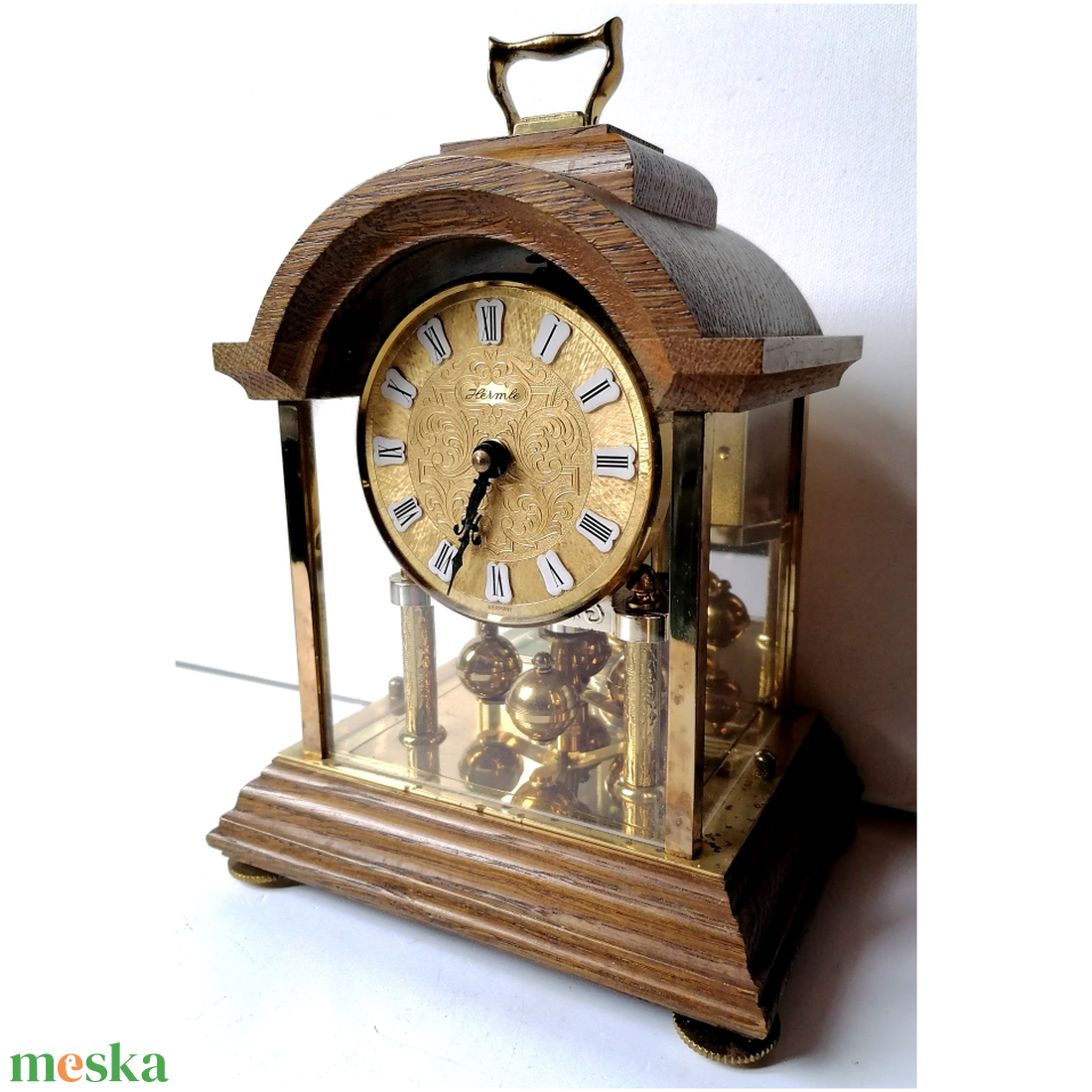 Különleges Hermle fatokos forgóingás óra - otthon & életmód - dekoráció - fali és függő dekoráció - falióra & óra - Meska.hu