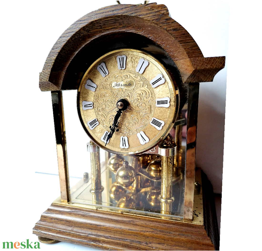 Különleges Hermle fatokos forgóingás óra - otthon & életmód - dekoráció - fali és függő dekoráció - falióra & óra - Meska.hu