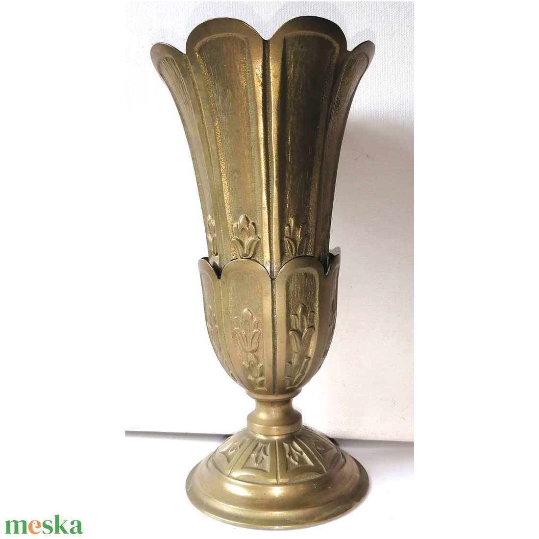 Nagyméretű réz kehely, váza - otthon & életmód - dekoráció - virágdísz és tartó - virágtartó - Meska.hu