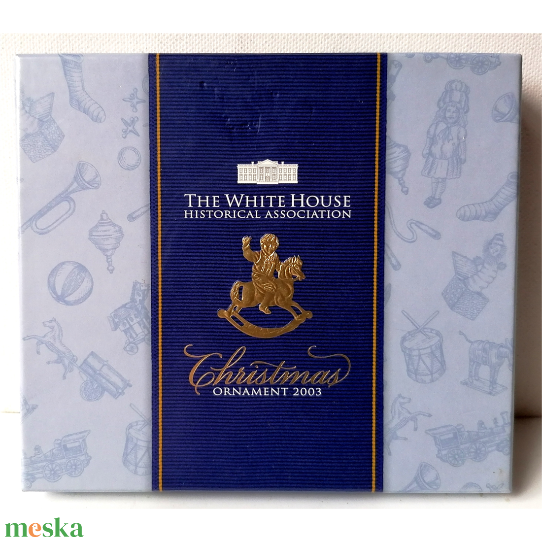 Gyönyörű karácsonyfa dísz az amerikai Fehérházból - karácsony - karácsonyi lakásdekoráció - karácsonyfadíszek - Meska.hu