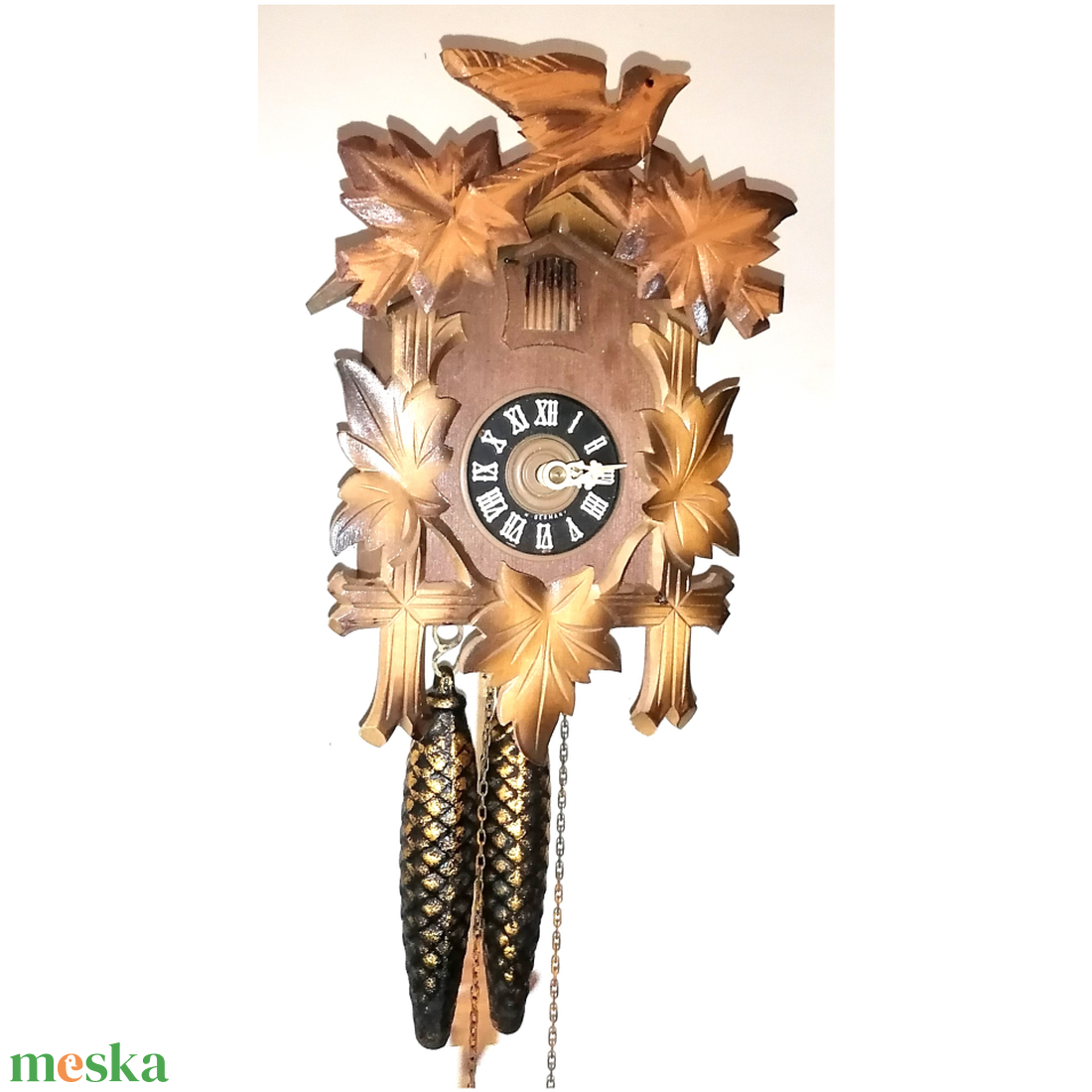 Eredeti faragott Schwarzwaldi kakukkos óra - otthon & életmód - dekoráció - fali és függő dekoráció - falióra & óra - Meska.hu