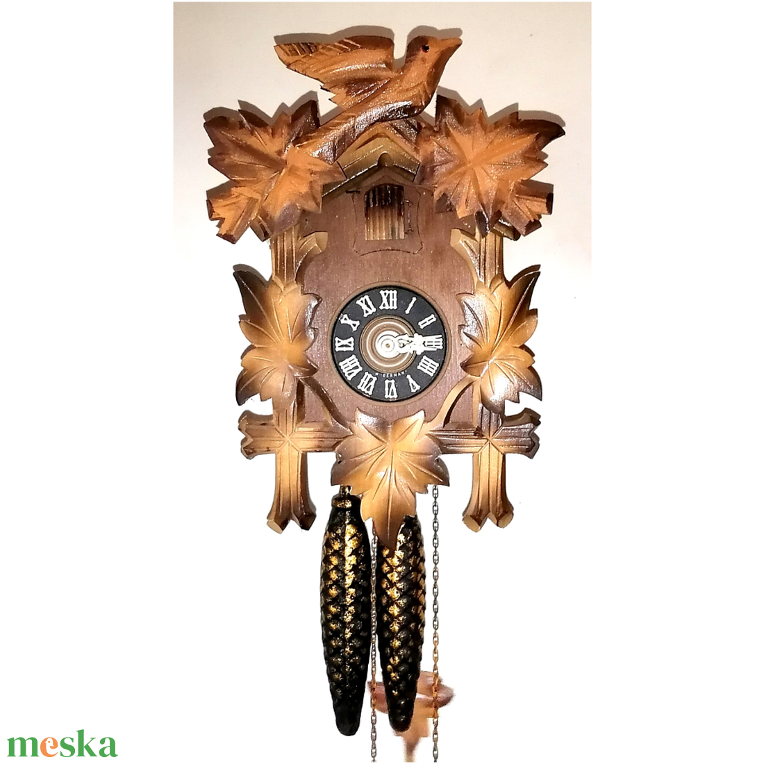 Eredeti faragott Schwarzwaldi kakukkos óra - otthon & életmód - dekoráció - fali és függő dekoráció - falióra & óra - Meska.hu