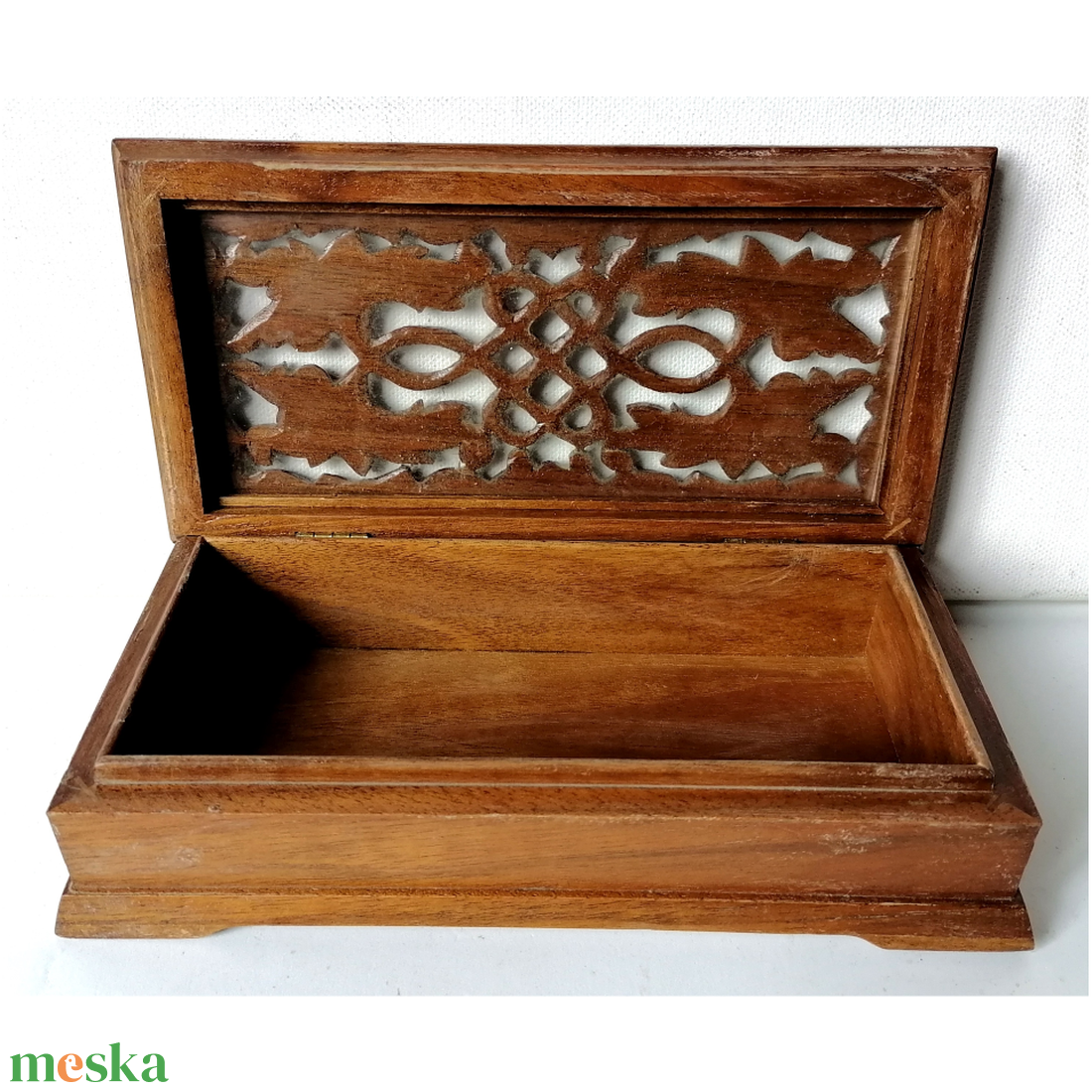 Kelta végtelen fonattal faragott kincses ládikó ékszertartó doboz - otthon & életmód - dekoráció - asztal és polc dekoráció - díszdoboz - Meska.hu