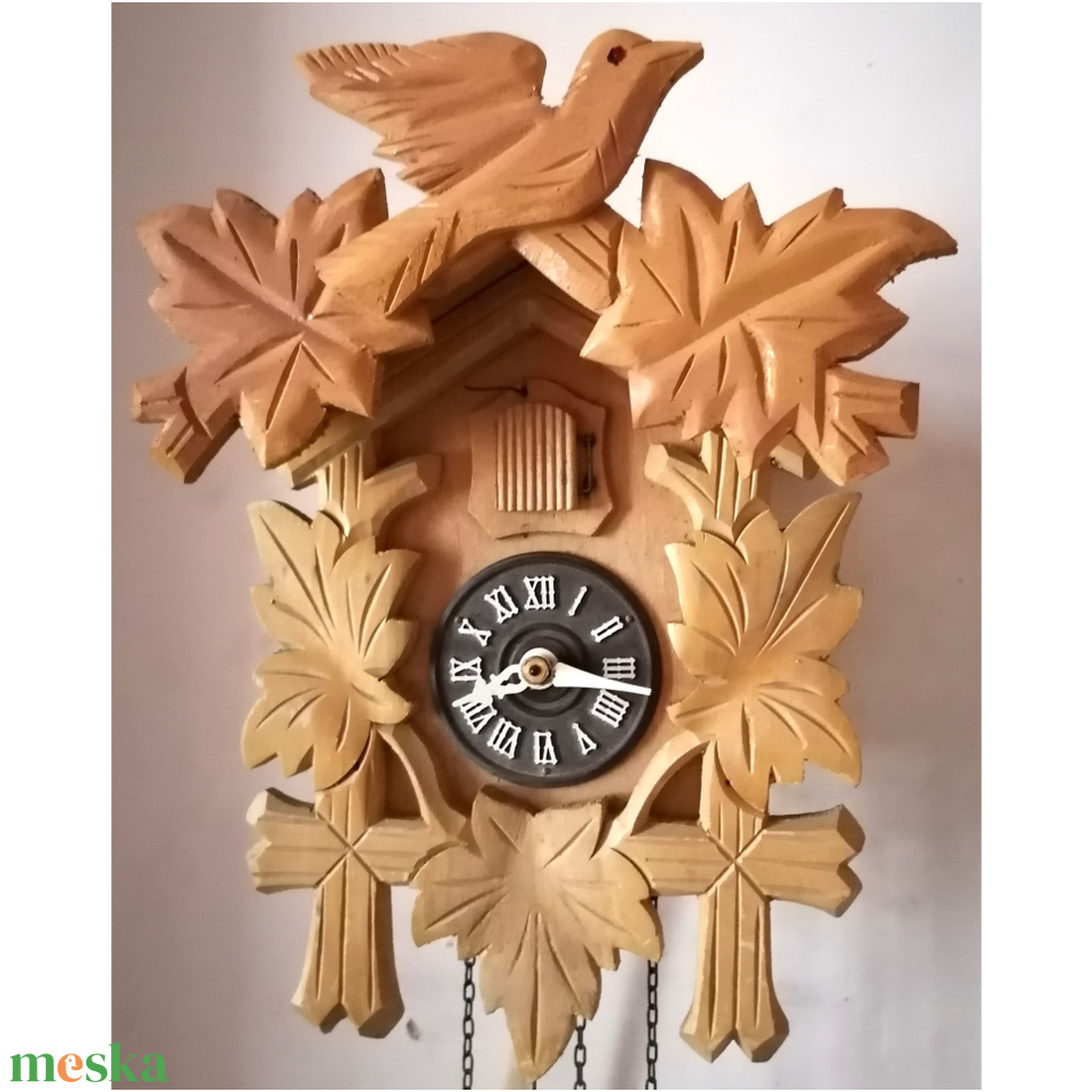 Faragott eredeti Schwarzwaldi kakukkos óra - otthon & életmód - dekoráció - fali és függő dekoráció - falióra & óra - Meska.hu