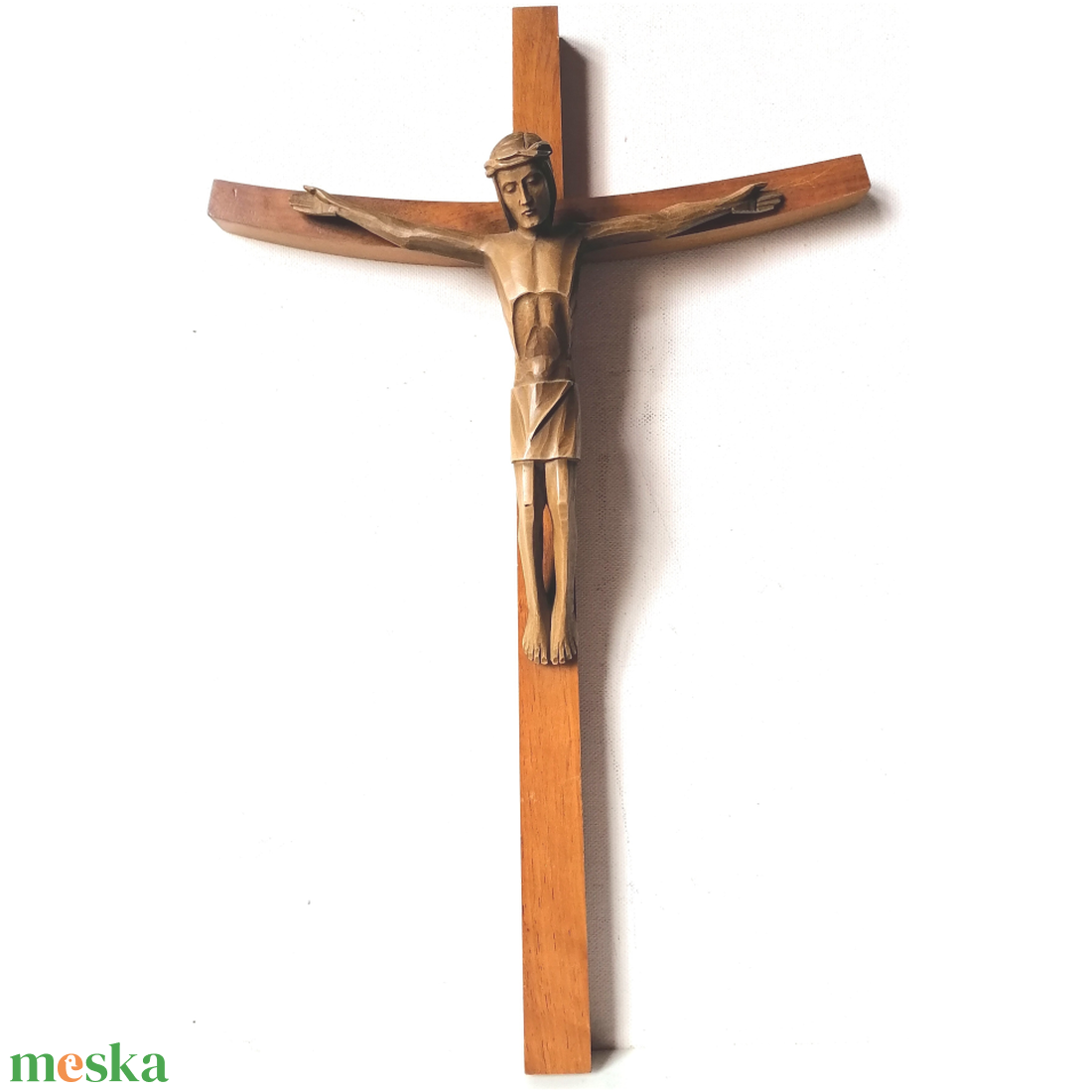 Jézus feszület, szép modern nagyméretű szobor, 38 cm - otthon & életmód - vallás - kereszt - Meska.hu