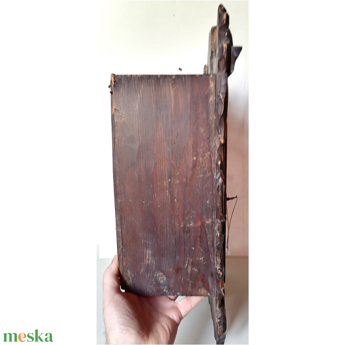 Antik faragott Schwarzwaldi kulcsos szekrényke - otthon & életmód - tárolás & rendszerezés - fali tároló - Meska.hu