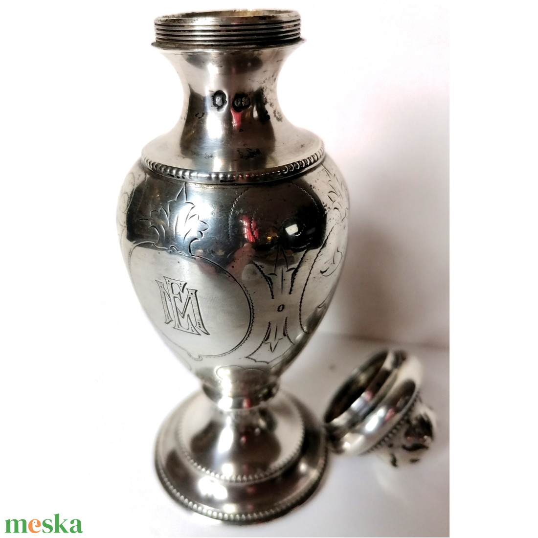 Antik 800-as ezüst füstölő tartó - otthon & életmód - dekoráció - spiritualitás - füstölő és füstölőtartó - Meska.hu