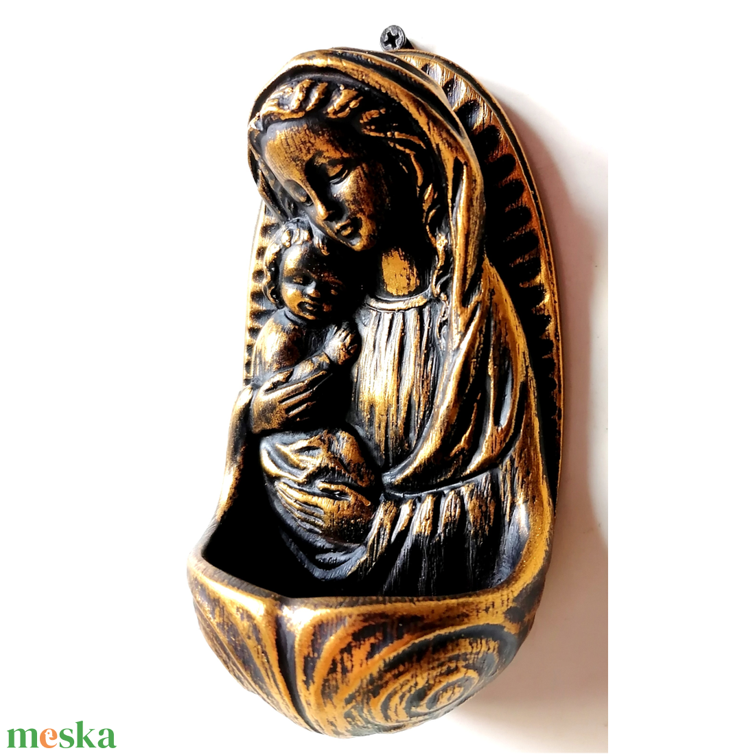 Csodaszép Mária és kis Jézus szenteltvíz tartó - otthon & életmód - vallás - kereszt - Meska.hu