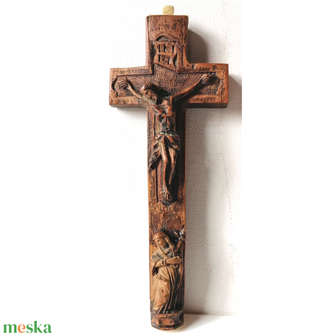 Antik 200 éves faragott kereszt - otthon & életmód - vallás - kereszt - Meska.hu