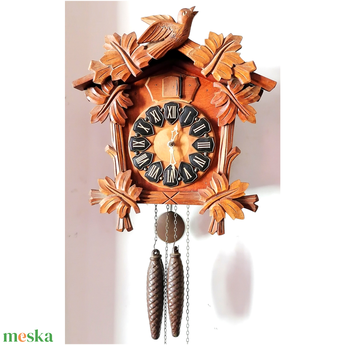  Klasszikus vintage meseszép faragott kakukkos óra - otthon & életmód - dekoráció - fali és függő dekoráció - falióra & óra - Meska.hu