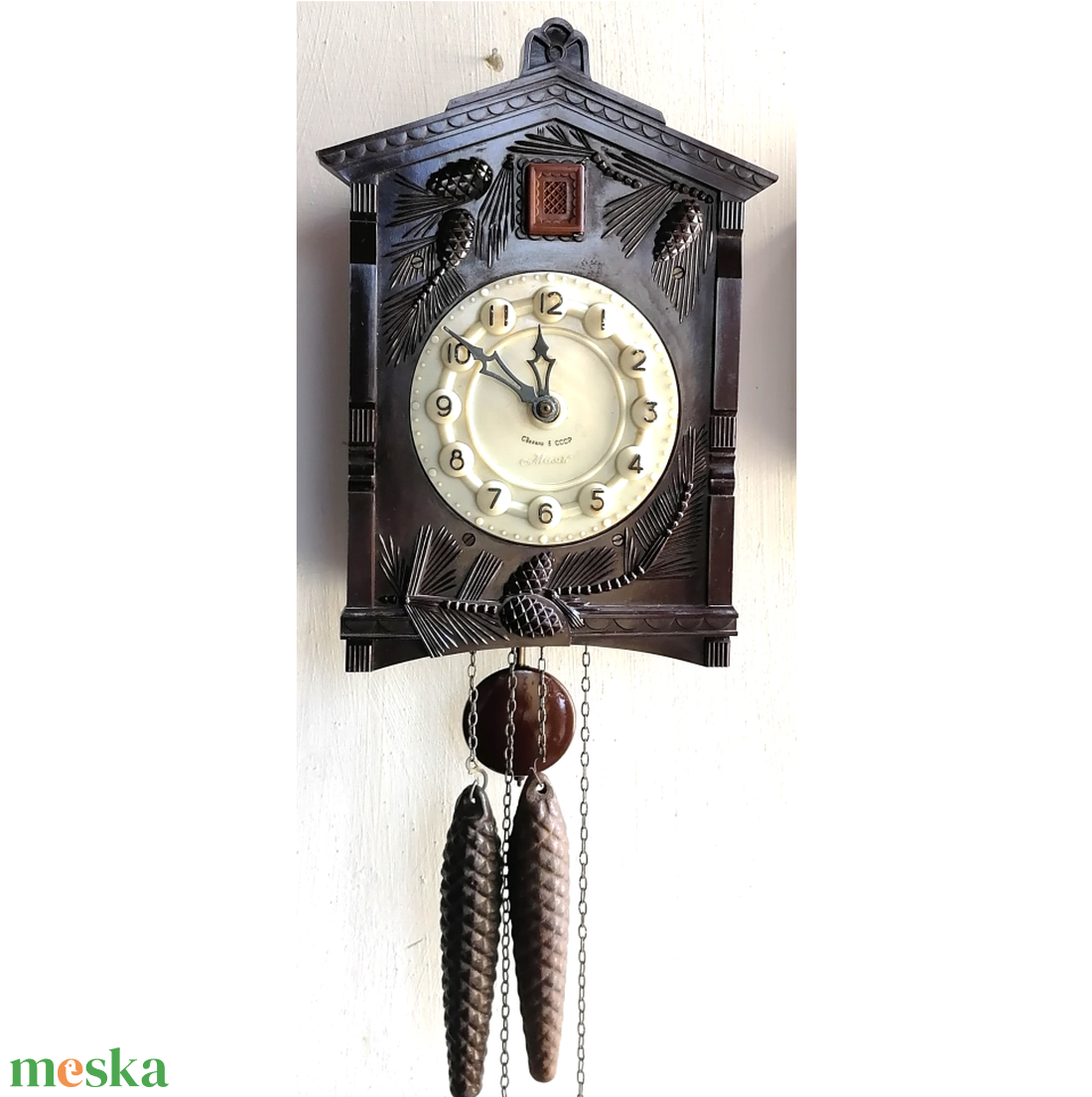 Retro hibátlan, szép kis kakukkos óra - otthon & életmód - dekoráció - fali és függő dekoráció - falióra & óra - Meska.hu