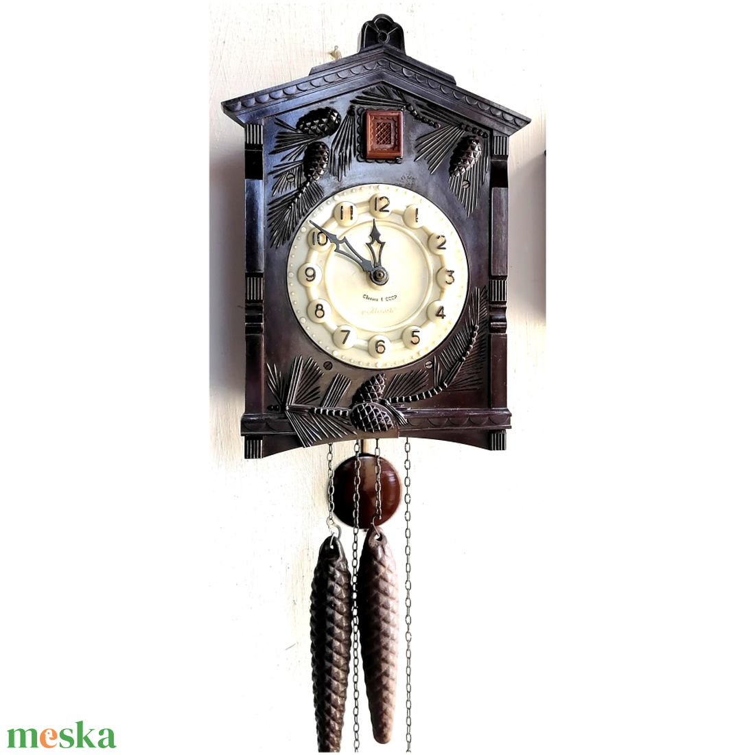 Retro hibátlan, szép kis kakukkos óra - otthon & életmód - dekoráció - fali és függő dekoráció - falióra & óra - Meska.hu