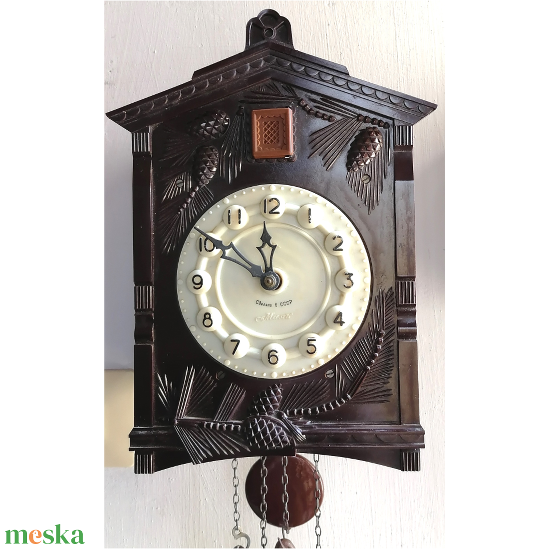 Retro hibátlan, szép kis kakukkos óra - otthon & életmód - dekoráció - fali és függő dekoráció - falióra & óra - Meska.hu