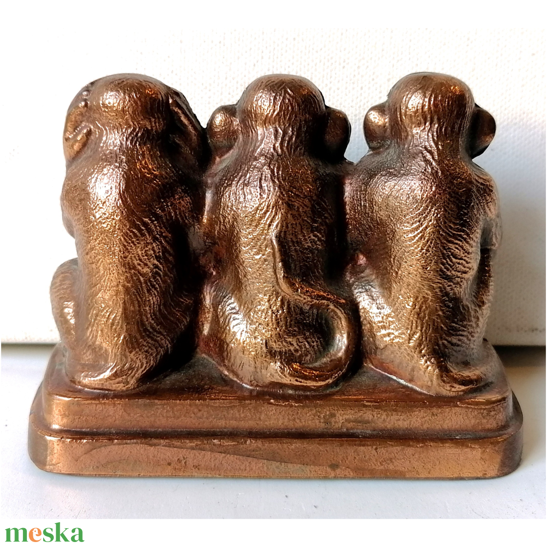 Nem lát, nem hall, nem beszél, a három majom szobor - otthon & életmód - dekoráció - dekoratív figurák és szobrok - Meska.hu