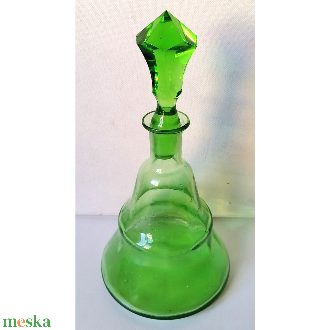 Antik uránüveg dekanter  - otthon & életmód - konyhafelszerelés, tálalás - tálalás - boros poharak, szettek - Meska.hu