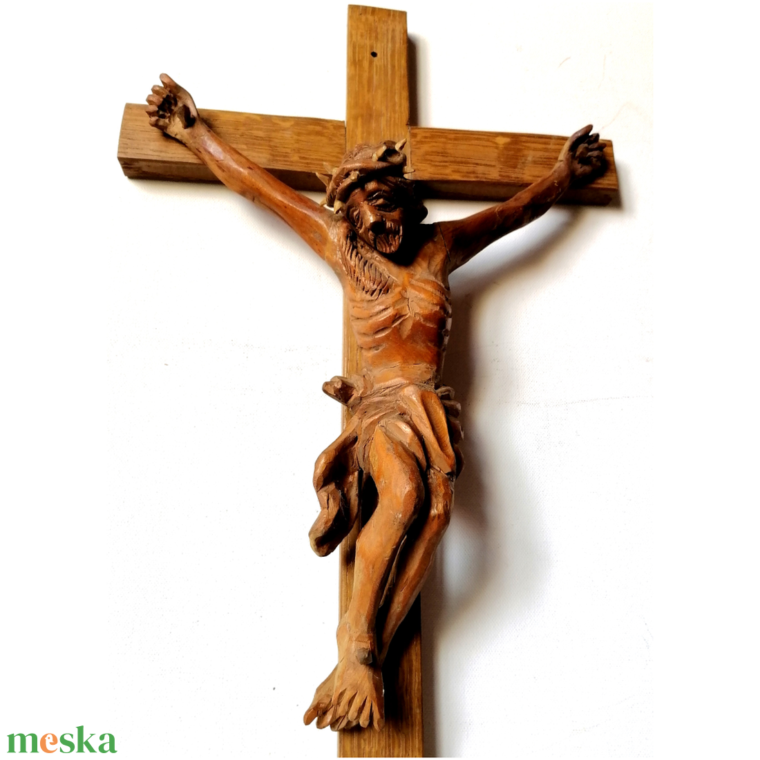 Gyönyörű nagyméretű Jézus feszület - otthon & életmód - vallás - kereszt - Meska.hu