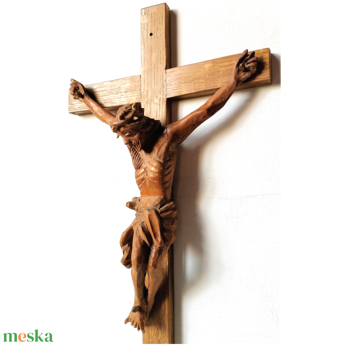 Gyönyörű nagyméretű Jézus feszület - otthon & életmód - vallás - kereszt - Meska.hu