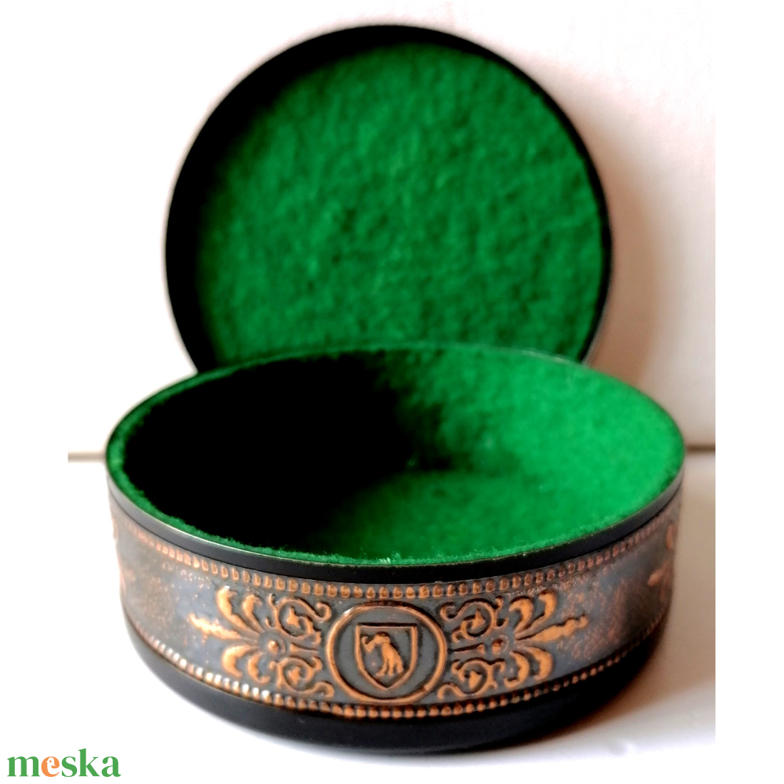 Vintage fém ékszeres doboz Mátyás király portréval - otthon & életmód - dekoráció - asztal és polc dekoráció - díszdoboz - Meska.hu
