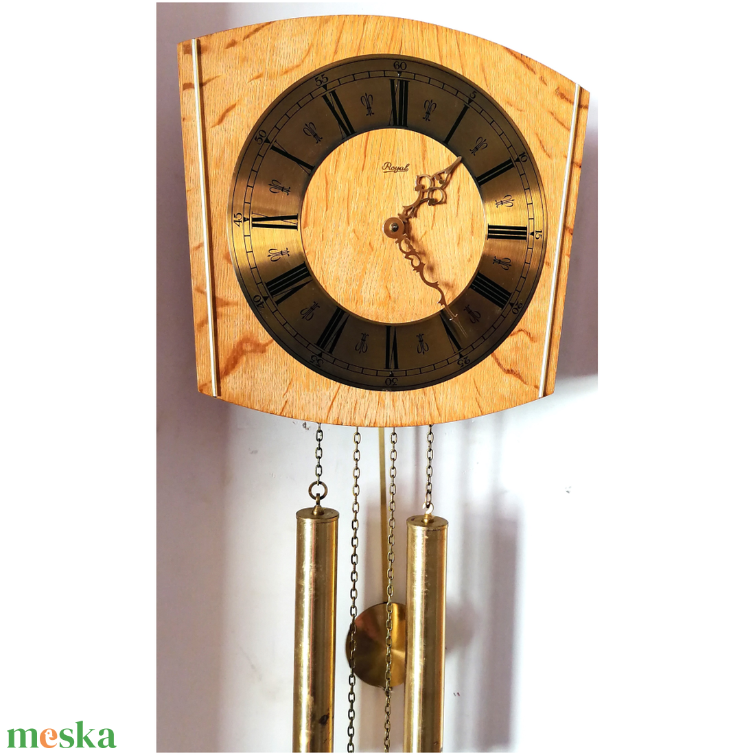 Szép vonalú art deco falióra 8 napos - otthon & életmód - dekoráció - fali és függő dekoráció - falióra & óra - Meska.hu