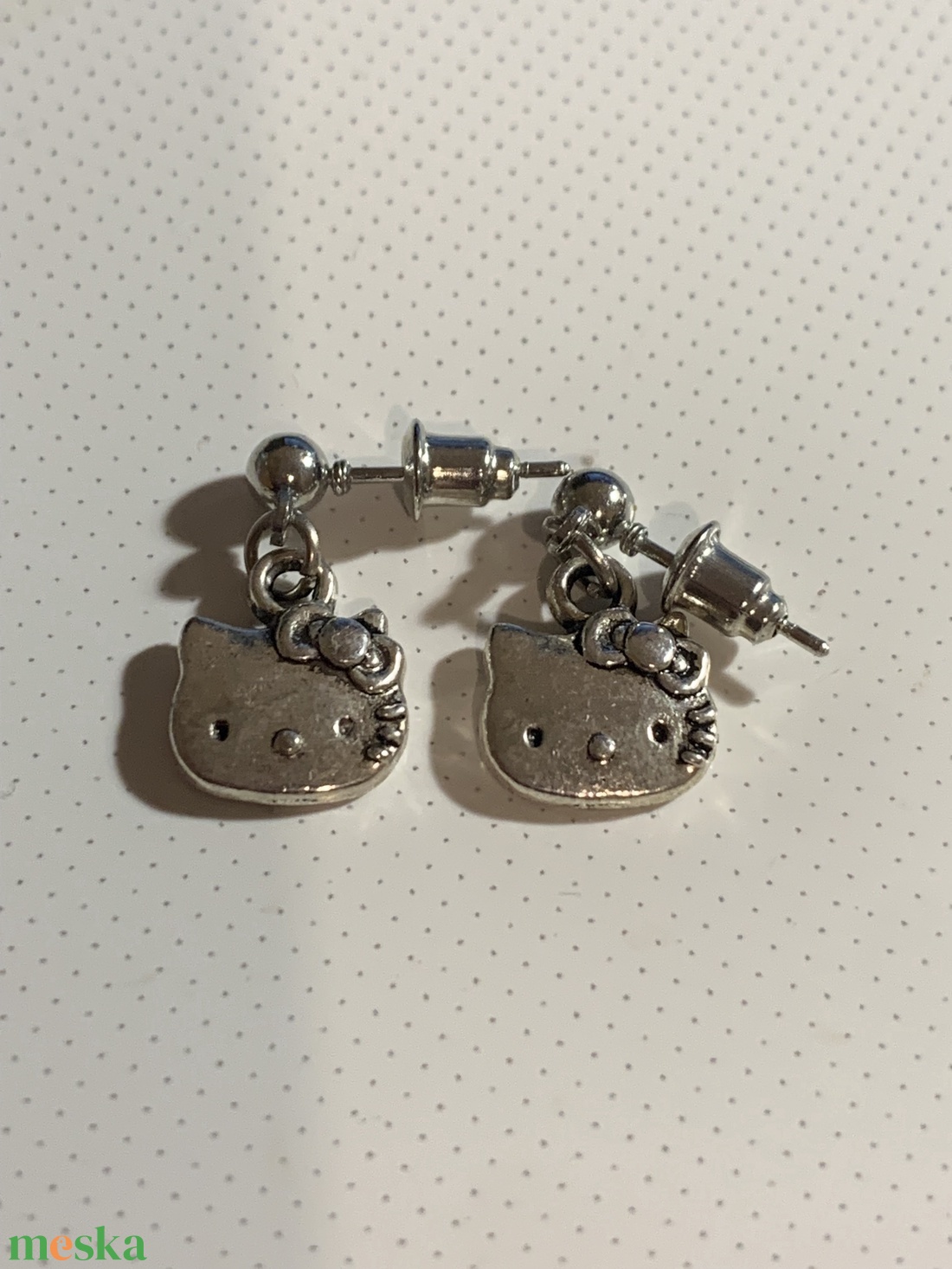Hello kitty - ékszer - fülbevaló - csillár fülbevaló - Meska.hu