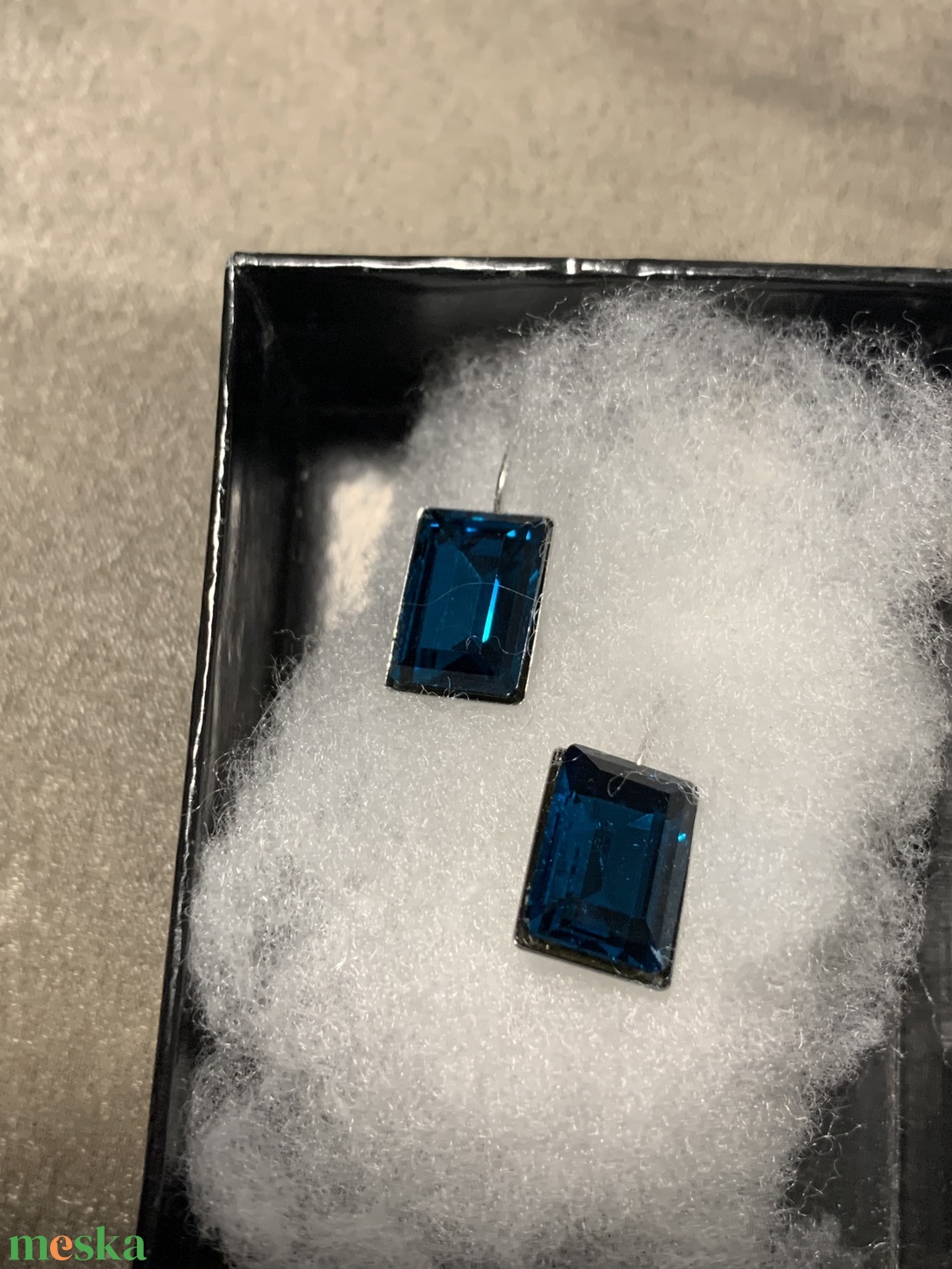 Montana kék fülbevaló - ékszer - fülbevaló - fülékszer - Meska.hu