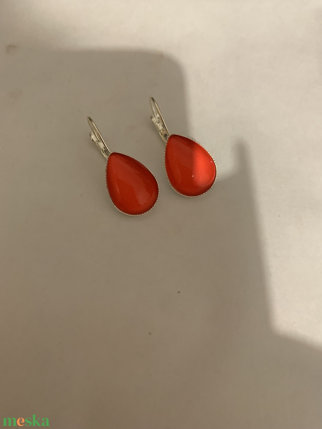 Francia kapcsos fülbevaló  - ékszer - fülbevaló - lógó csepp fülbevaló - Meska.hu