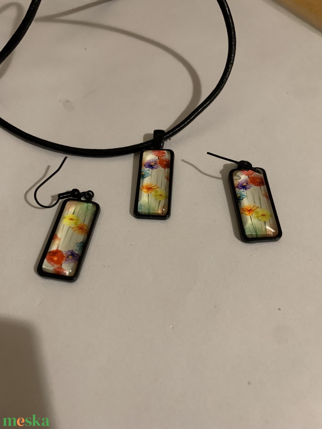 fülbevaló nyaklánc szett - ékszer - ékszerszett - Meska.hu