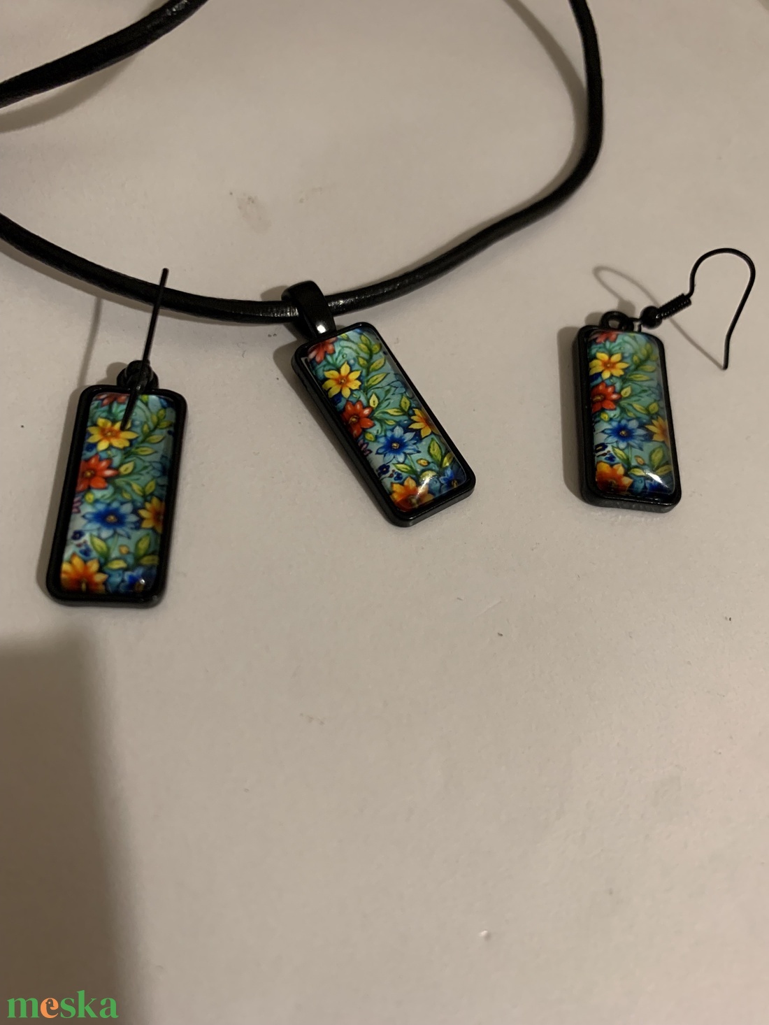 fülbevaló nyaklánc szett - ékszer - ékszerszett - Meska.hu