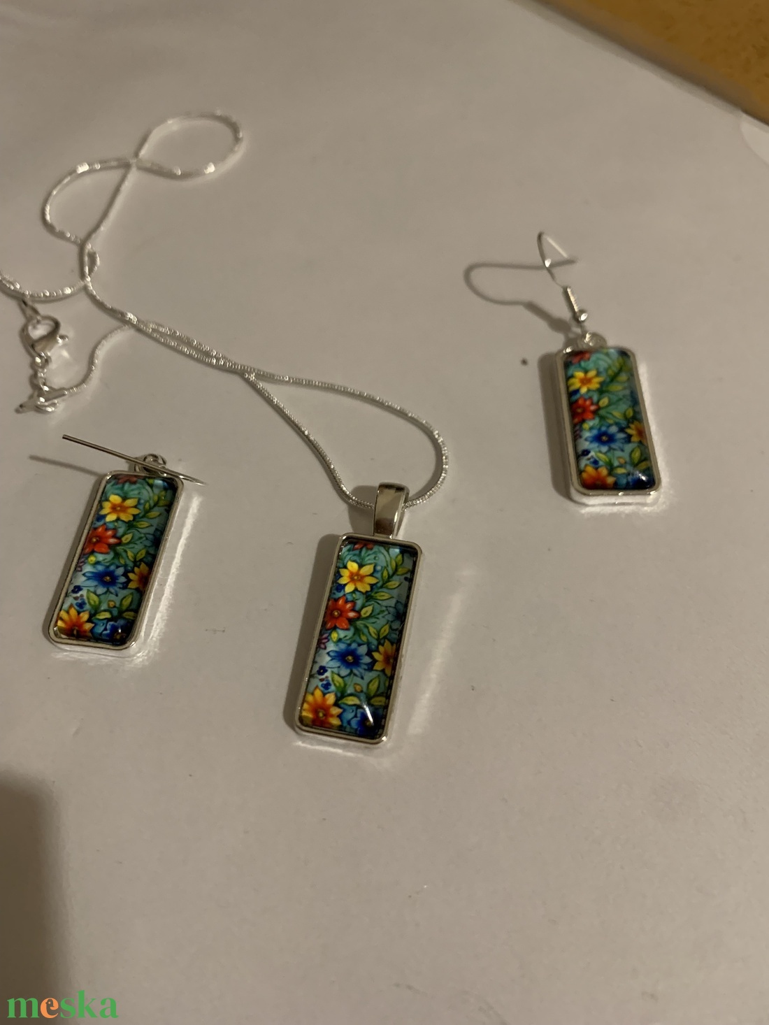 fülbevaló nyaklánc szett - ékszer - nyaklánc - y nyaklánc - Meska.hu