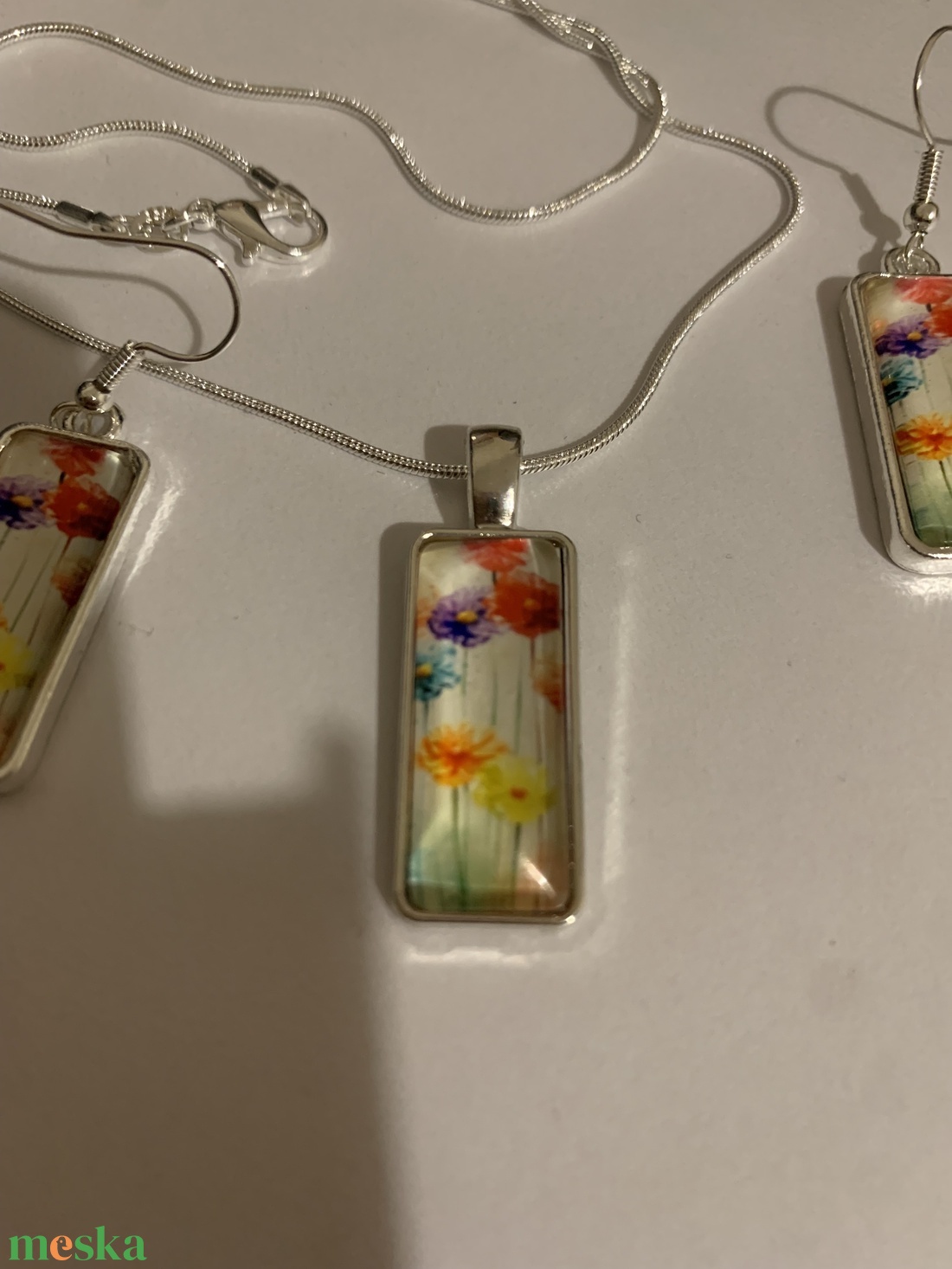 fülbevaló nyaklánc szett - ékszer - nyaklánc - y nyaklánc - Meska.hu