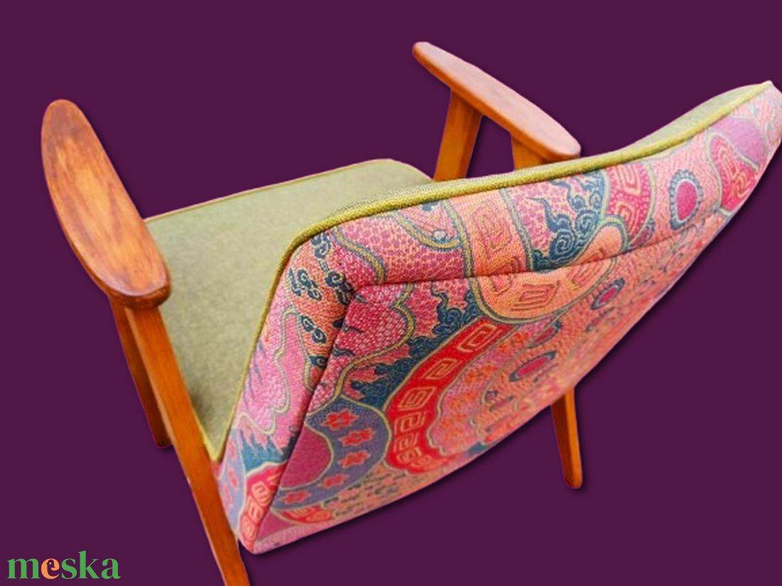 Zöld karosszék - Tavasztünde - otthon & életmód - bútor - szék & fotel - Meska.hu