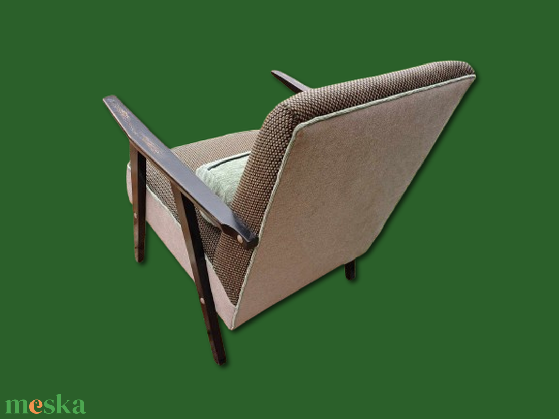 Zöld fotel - Patinás arcél - otthon & életmód - bútor - szék & fotel - Meska.hu