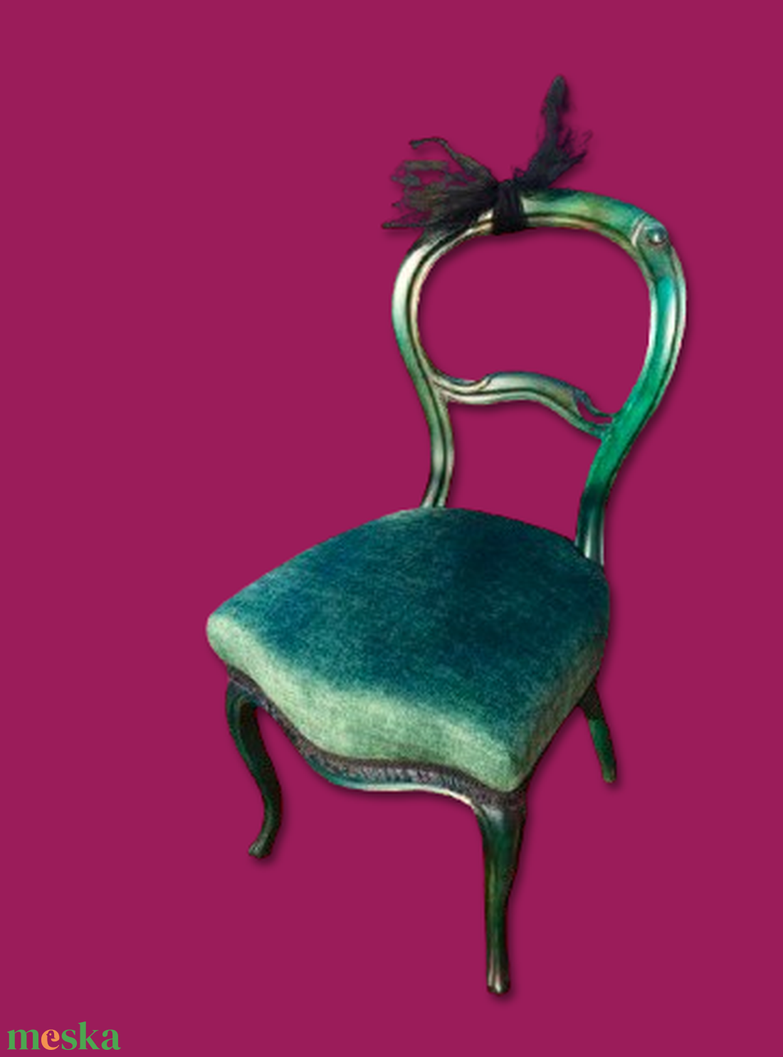 Zöld szék  Lady Malachit - otthon & életmód - bútor - szék & fotel - Meska.hu