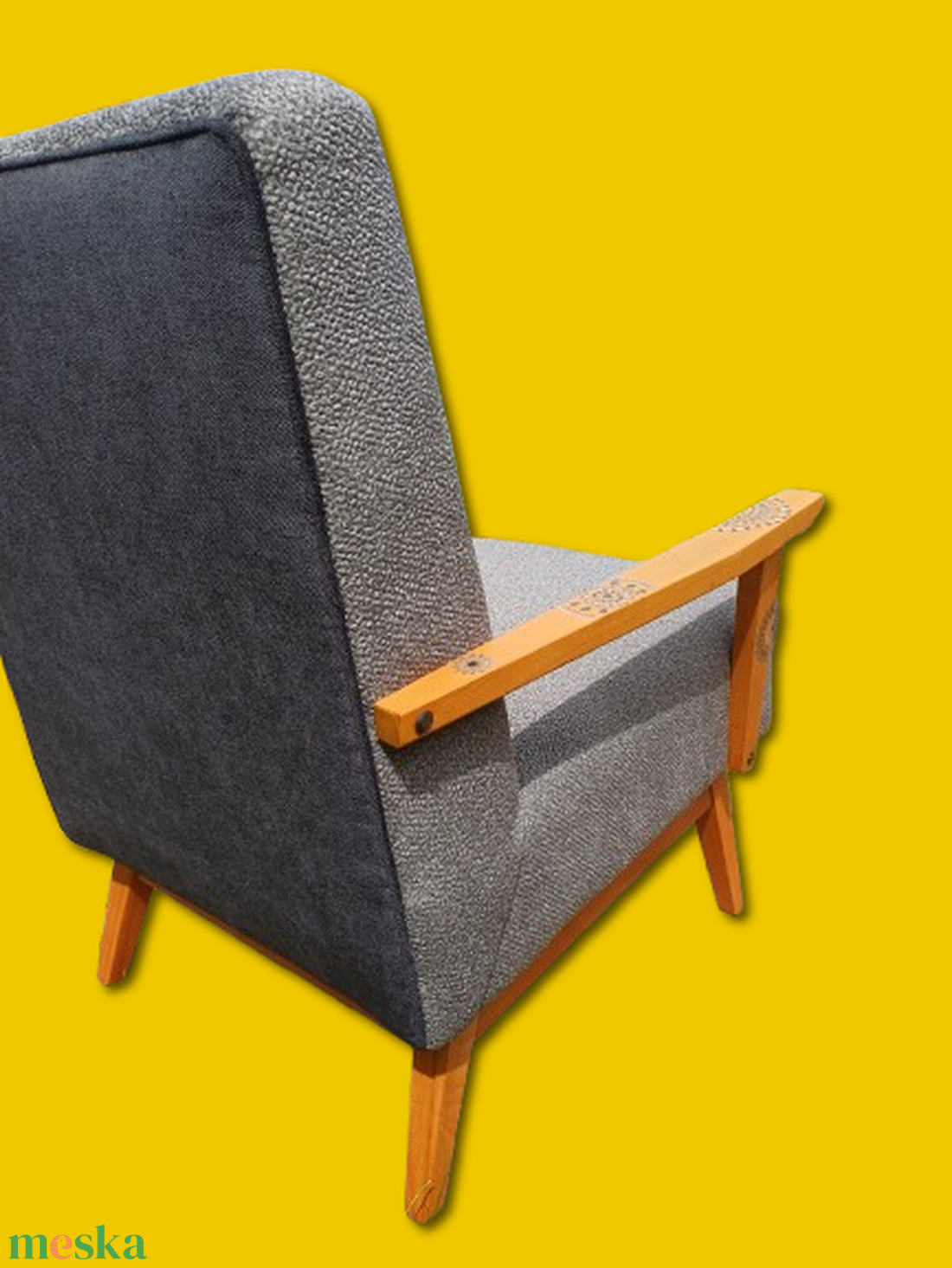 Szürke fotel - Mandalás ihlet - otthon & életmód - bútor - szék & fotel - Meska.hu