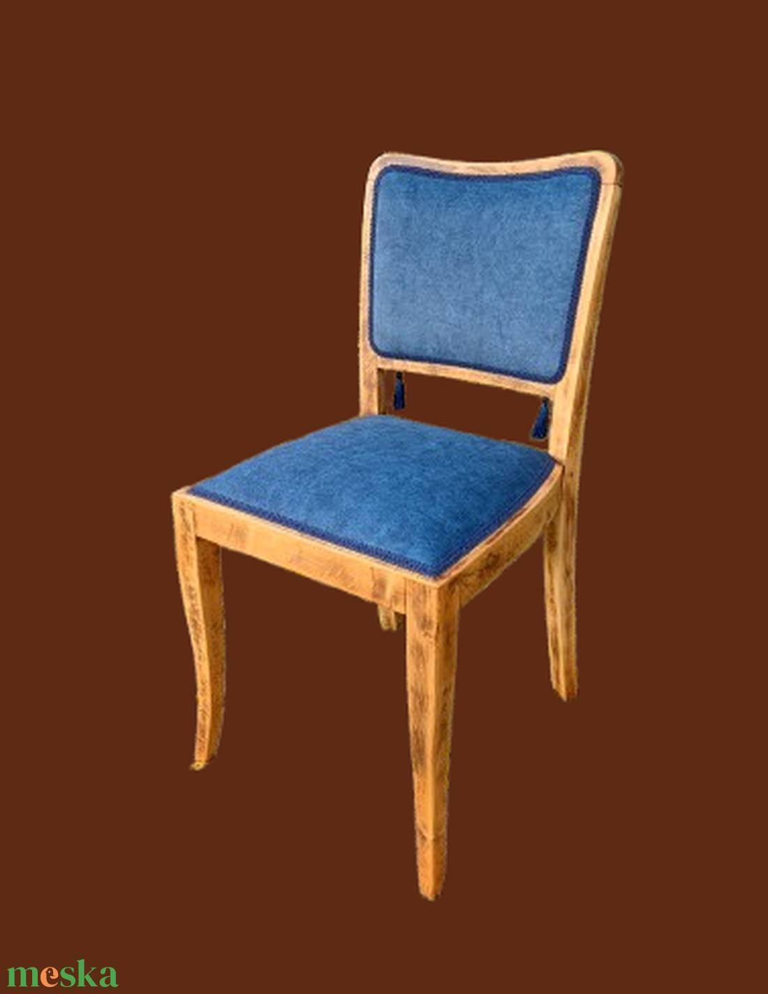 Kék székpár  Bojtos tyúkok        - otthon & életmód - bútor - szék & fotel - Meska.hu