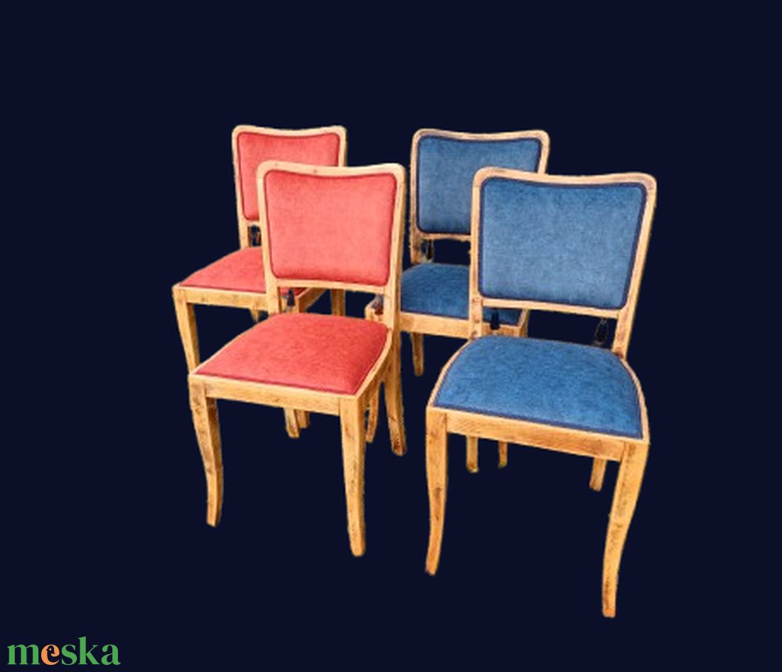 Vörös székpár  Bojtos tyúkok - otthon & életmód - bútor - szék & fotel - Meska.hu