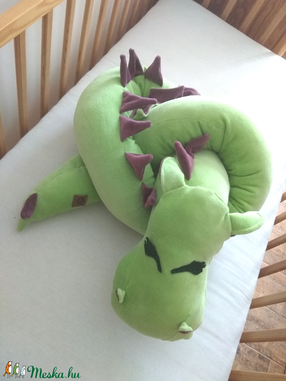Rácsvédő Sárkány Zöld-Lila - játék & sport - plüssállat & játékfigura - Meska.hu