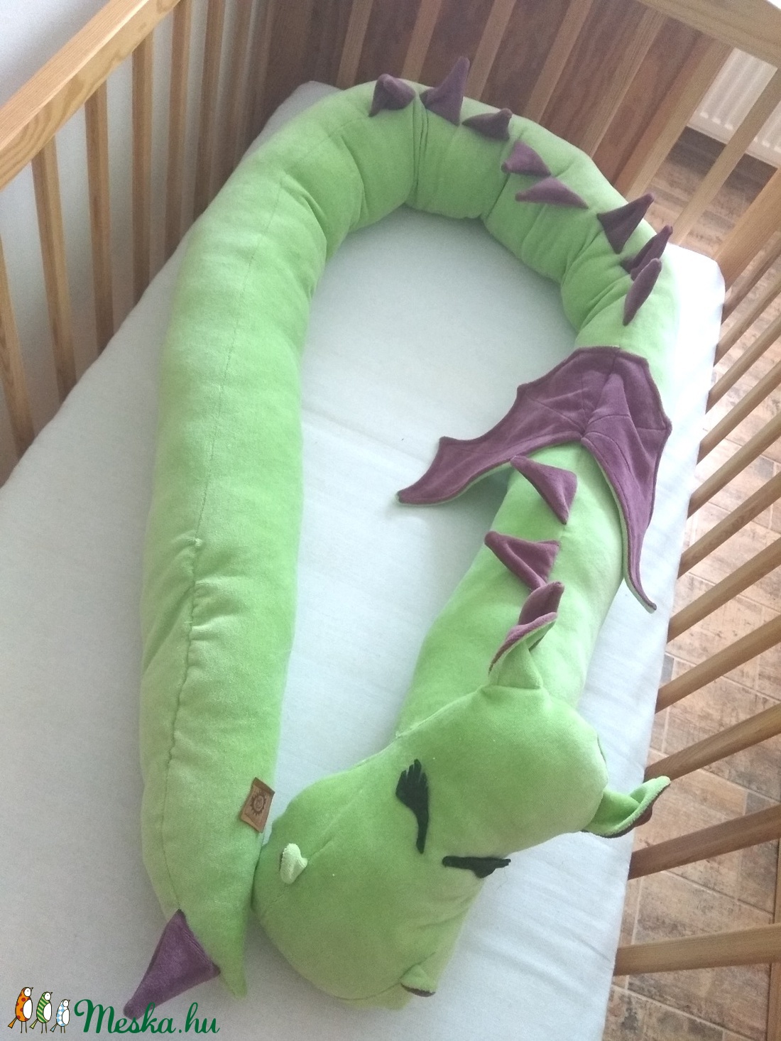 Rácsvédő Sárkány Zöld-Lila - játék & sport - plüssállat & játékfigura - Meska.hu