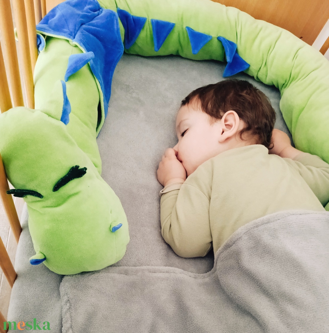 Rácsvédő Sárkány Vidám színes - otthon & életmód - babaszoba, gyerekszoba - babaszoba, gyerekszoba - Meska.hu