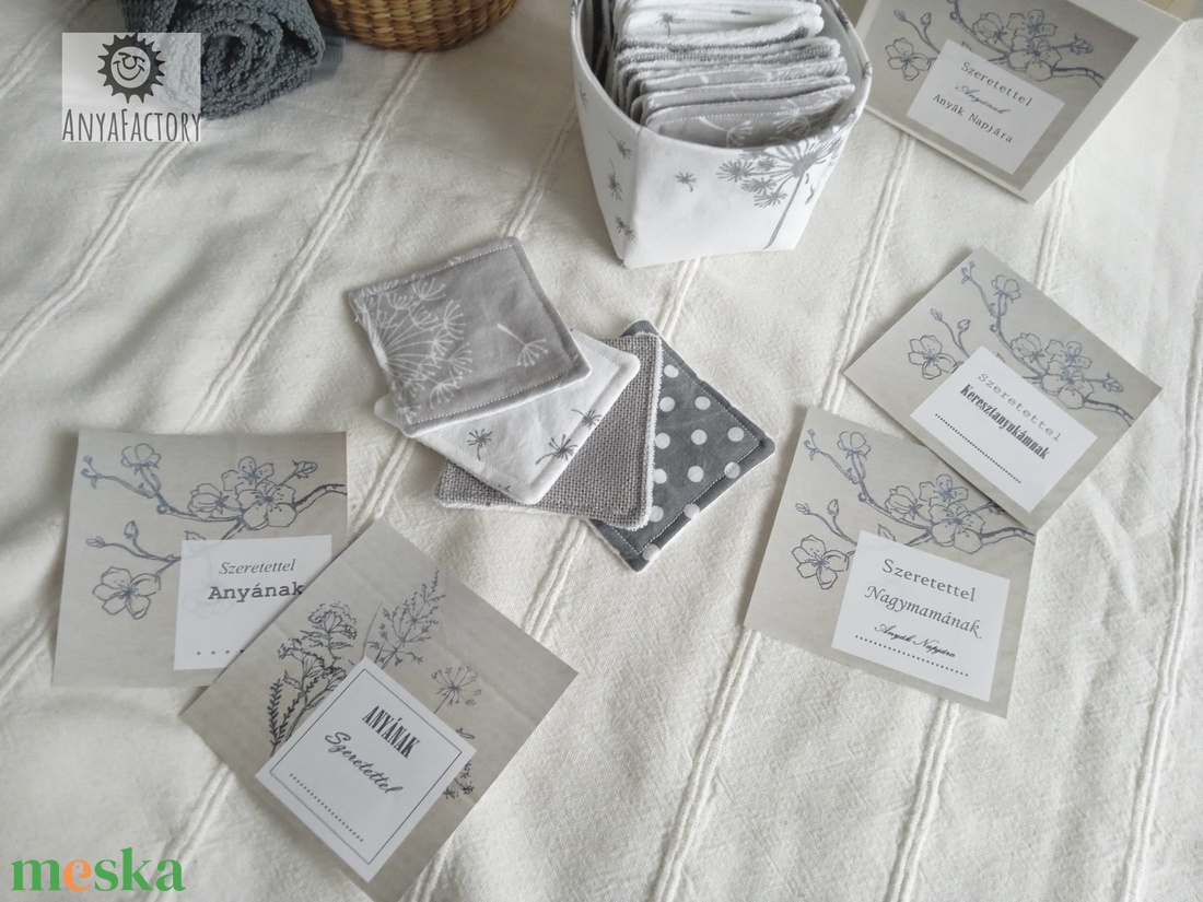 Kozmetikai törlőkendő, smink lemosó pamacs Fehér pitypang - szépségápolás - arcápolás - arctisztító korong - Meska.hu