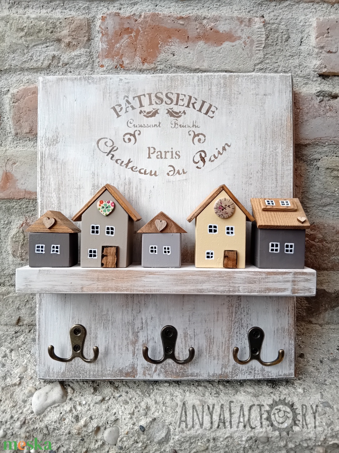 Fa kulcsakasztó feliratos - otthon & életmód - dekoráció - fali és függő dekoráció - fali kulcstartó - Meska.hu