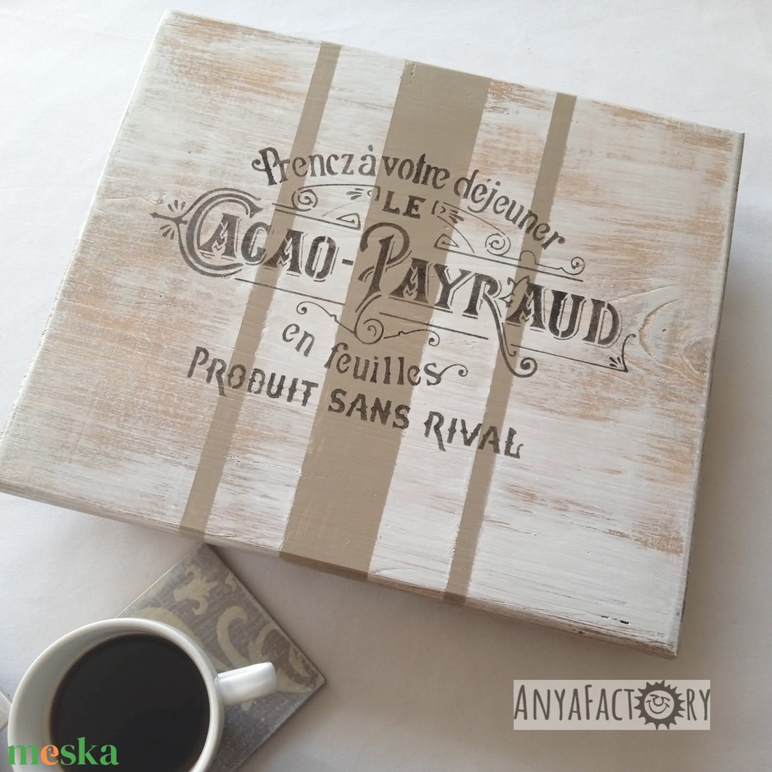 Fa lábas tálca,  asztalközép  - otthon & életmód - konyhafelszerelés, tálalás - tálalás - tálca - Meska.hu