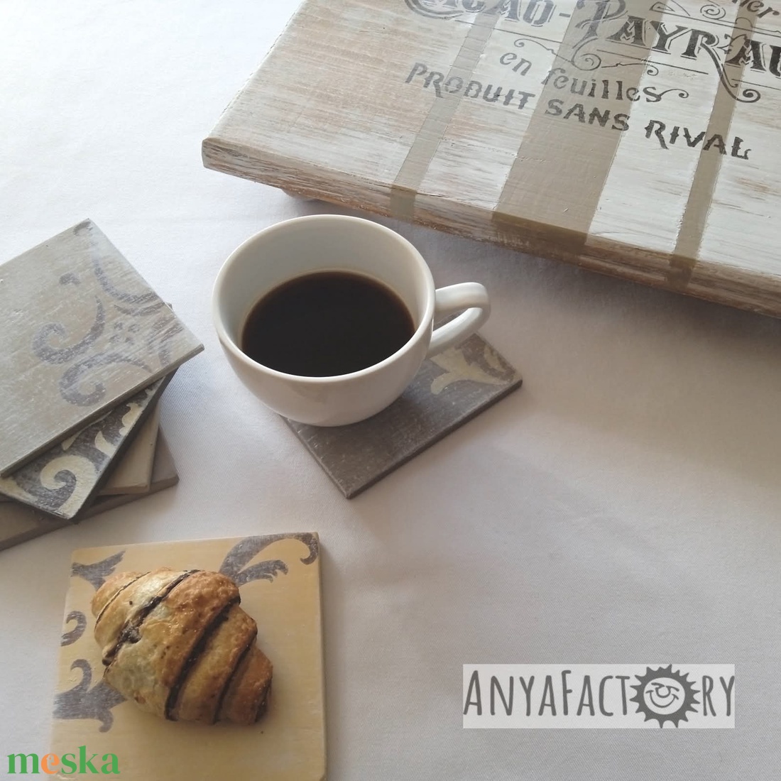 Fa lábas tálca,  asztalközép  - otthon & életmód - konyhafelszerelés, tálalás - tálalás - tálca - Meska.hu