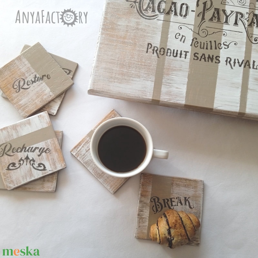 Fa lábas tálca,  asztalközép  - otthon & életmód - konyhafelszerelés, tálalás - tálalás - tálca - Meska.hu