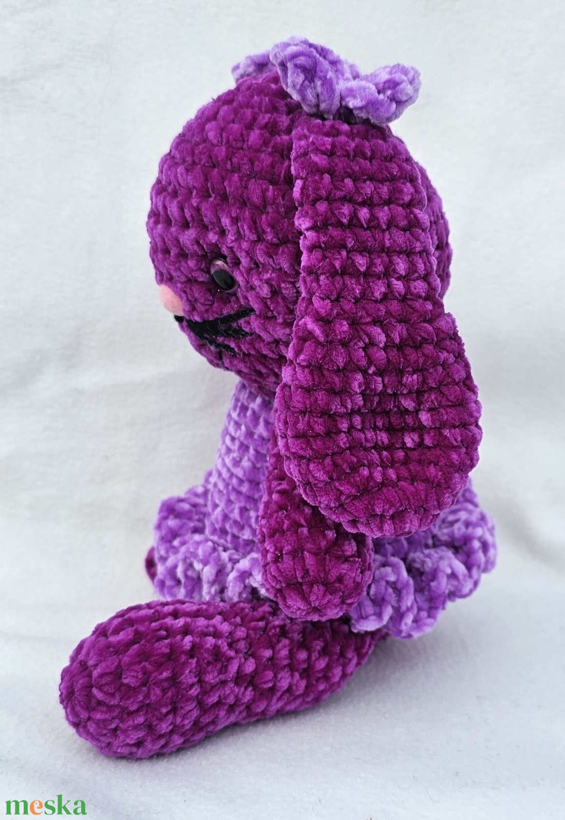 Lila nyuszi - játék & sport - plüssállat & játékfigura - nyuszi - Meska.hu